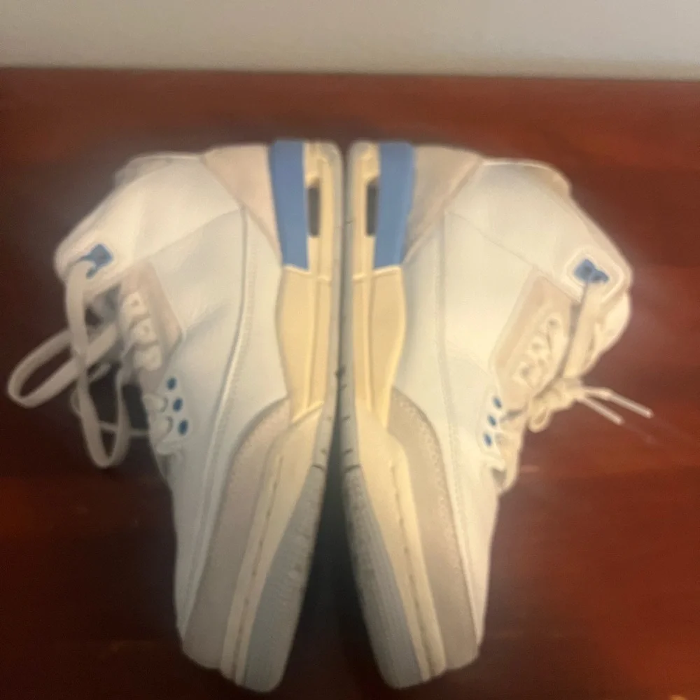 Entrupy White and Blue Retro 3 Air Jordan Lucky Shorts